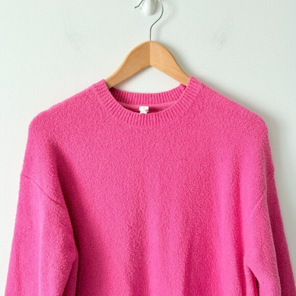 Daily Practice by Anthropologie Long-Sleeve Mini Jumper Sweater Dress Pink Sz XS - Picture 6 of 9